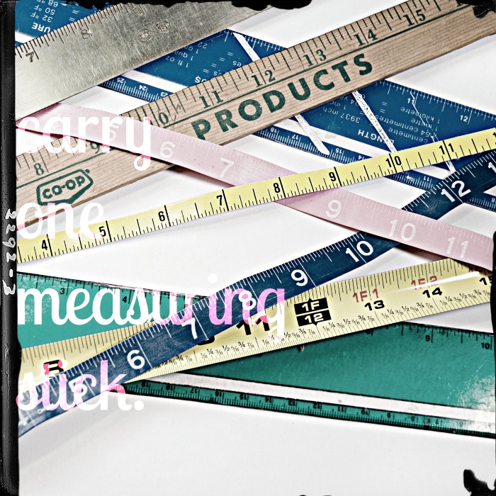 measuring sticks by Melissa Jacobs - We Collide