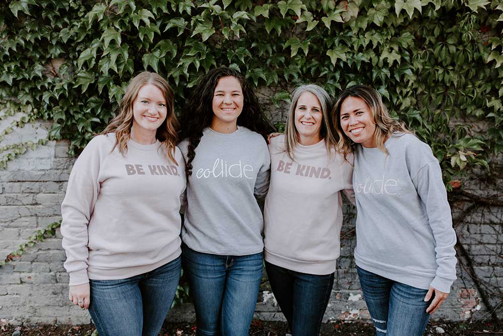 Collide Podcast Women Standing together in support